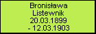 Bronisława Listewnik