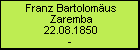 Franz Bartolomäus Zaremba